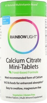 Фото Rainbow Light Calcium Citrate Mini-Tablets 120 міні таблеток