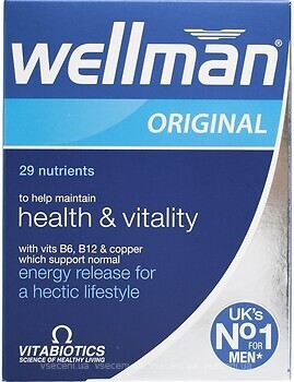 Фото Vitabiotics Wellman Original 30 таблеток