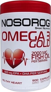 Фото Nosorog Omega 3 Gold 500 капсул