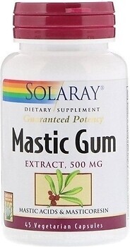 Фото Solaray Mastic Gum 500 мг 45 капсул