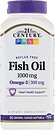 Фото 21st Century Fish Oil Omega-3 1000 мг 90 капсул