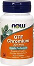 Фото Now Foods GTF Chromium 200 мкг 100 таблеток