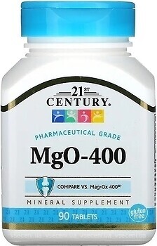 Фото 21st Century MgO-400 90 таблеток