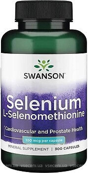 Фото Swanson Selenium L-Selenomethionine 100 мкг 300 капсул