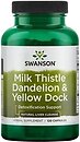 Фото Swanson Milk Thistle Dandelion Yellow Dock 120 капсул