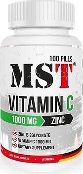 Фото MST Nutrition Vitamin C 1000 мг + Zinc 100 таблеток