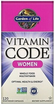Фото Garden of Life Vitamin Code RAW One For Women 120 капсул