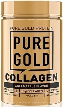 Фото Pure Gold Protein Collagen зі смаком яблука 300 г