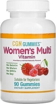 Фото California Gold Nutrition Women’s Multi Vitamin зі смаком ягід 90 таблеток