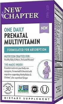 Фото New Chapter One Daily Prenatal Multivitamin 30 капсул