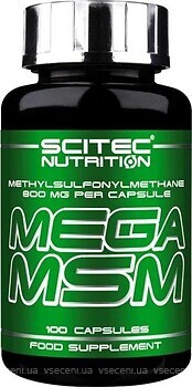 Фото Scitec Nutrition Mega MSM 100 капсул