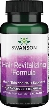 Фото Swanson Hair Revitalizing Furmula 60 таблеток