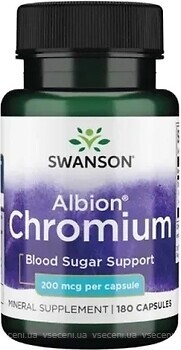 Фото Swanson Chelated Chromium 200 мкг 180 капсул