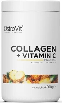 Фото OstroVit Collagen + Vitamin C со вкусом ананаса 400 г