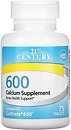 Фото 21st Century 600 Calcium Supplement 600 мг 75 таблеток
