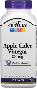Фото 21st Century Apple Cider Vinegar 300 мг 250 таблеток