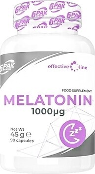 Фото 6PAK Nutrition Melatonin 90 капсул
