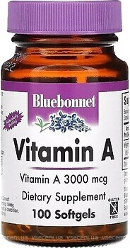 Фото Bluebonnet Nutrition Vitamin A 3000 мкг 100 капсул