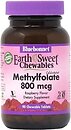 Фото Bluebonnet Nutrition EarthSweet Chewables Methylfolate 800 мкг зі смаком малини 90 таблеток