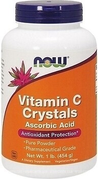 Фото Now Foods Vitamin C Crystals Ascorbic Asid 454 г