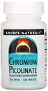 Фото Source Naturals Chromium Picolinate 240 таблеток