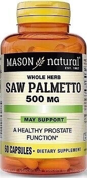 Фото Mason Natural Saw Palmetto 500 мг 60 капсул