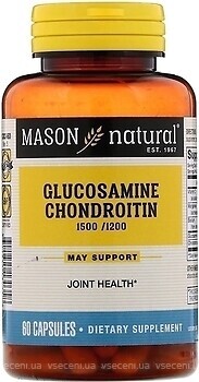Фото Mason Natural Glucosamine Chondroitin 60 капсул