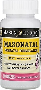 Фото Mason Natural Masonatal Prenatal Formulation 100 таблеток