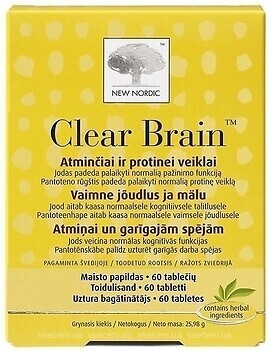 Фото New Nordic Clear Brain 60 таблеток