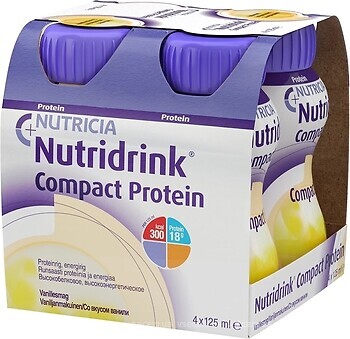 Фото Nutricia Nutridrink Protein зі смаком ванілі 4x 125 мл