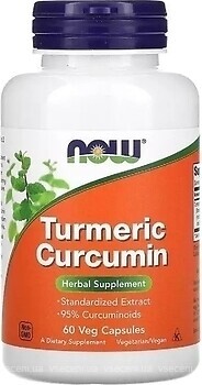 Фото Now Foods Turmeric Curcumin 60 капсул