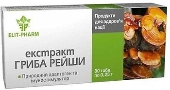 Фото Elit-Pharm Екстракт гриба Рейши 80 таблеток
