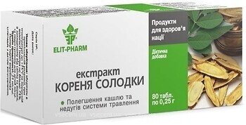 Фото Elit-Pharm Екстракт кореня Солодки 80 таблеток