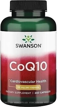 Фото Swanson CoQ10 30 мг 240 капсул