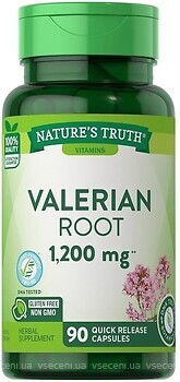 Фото Nature's Truth Valerian Root 1200 мг 90 капсул