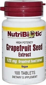 Фото NutriBiotic Grapefruit Seed Extract 125 мг 100 таблеток