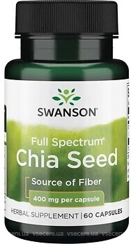 Фото Swanson Full Spectrum Chia Seed 400 мг 60 капсул