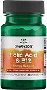 Фото Swanson Folic Acid & B-12 30 капсул