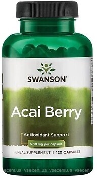 Фото Swanson Acai Berry 500 мг 120 капсул