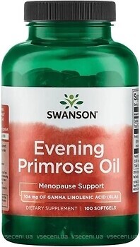 Фото Swanson Evening Primrose Oil 100 капсул