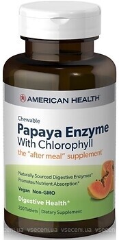 Фото American Health Papaya Enzyme with Chlorophyll 250 таблеток
