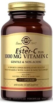 Фото Solgar Ester-C Plus Vitamin C 1000 мг 50 капсул