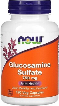 Фото Now Foods Glucosamine Sulfate 750 мг 120 капсул
