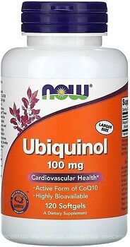 Фото Now Foods Ubiquinol 100 мг 120 капсул