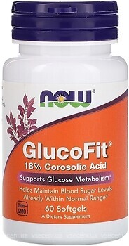 Фото Now Foods GlucoFit 60 капсул