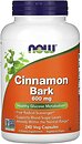 Фото Now Foods Cinnamon Bark 600 мг 240 капсул