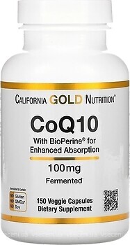 Фото California Gold Nutrition CoQ10 100 мг 150 капсул