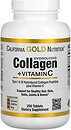 Фото California Gold Nutrition Hydrolyzed Collagen + Vitamin C 250 пігулок