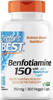 Фото Doctor's Best Benfotiamine 150 мг 360 капсул