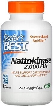 Фото Doctor's Best Nattokinase 2000 FUs Dietary Supplement 270 капсул